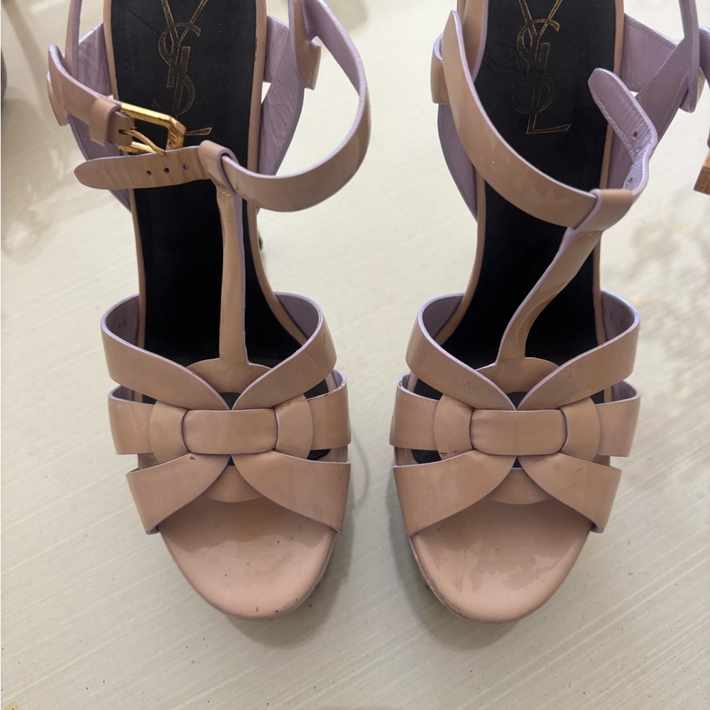 Yves Saint Laurent Nude Bow Heels